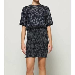 NEW NATION LTD bess t-shirt dress in cabana polka dot